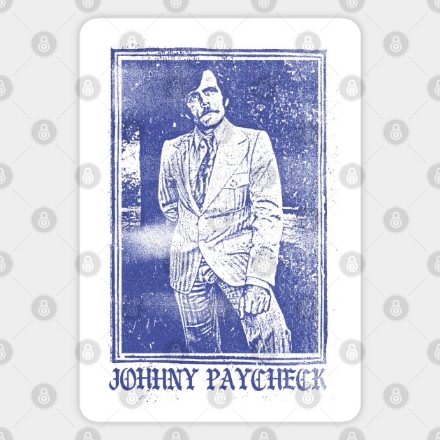 Johnny Paycheck / Old School Xerox Style Fan Design Magnet by DankFutura